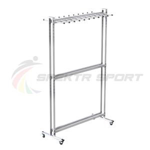 Купить Стеллаж для лыж мобильный + вешалка для палок на 20 пар Стандарт-2М+ в Будённовске 