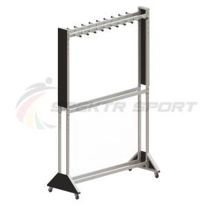 Купить Стеллаж для лыж мобильный + вешалка для палок на 20 пар Медиум-2М+ в Будённовске 