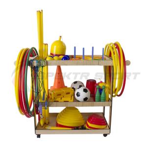 Купить Тележка деревянная со спортинвентарем передвижная в Будённовске 