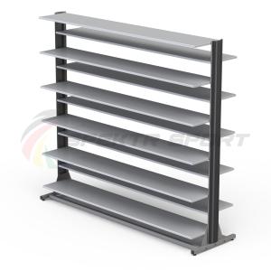 Купить Стеллаж для горных и беговых ботинок (88\150 пар) двухсторонний мобильный в Будённовске 