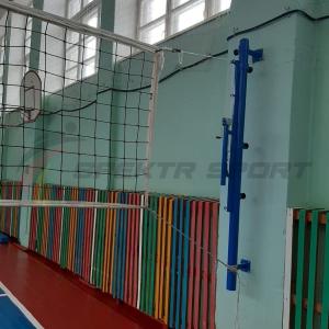 Купить Стойки волейбольные пристенные с ползуном и механизмом натяжения в Будённовске 