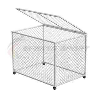 Купить Корзина для хранения мячей передвижная металлическая (сетка) разборная в Будённовске 