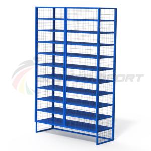 Купить Стеллаж для хранения инвентаря закрытый 1240х440х2000 (разборный) 11 полок в Будённовске 