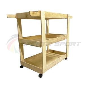 Купить Тележка деревянная для спортинвентаря на колесах в Будённовске 