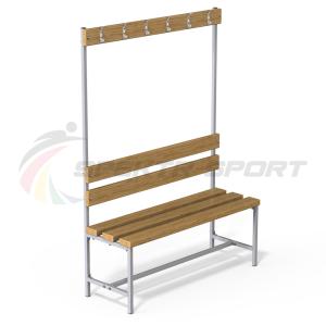 Купить Скамейка с вешалкой для раздевалок (разборная) 1600 мм в Будённовске 